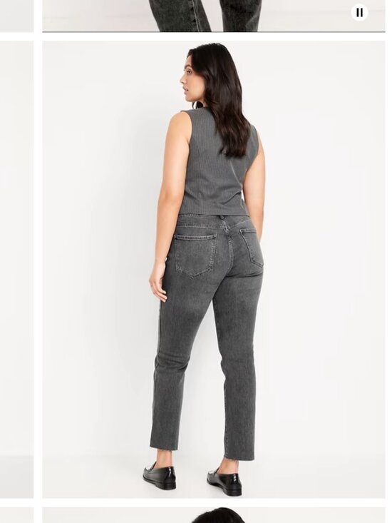 Old Navy - Extra High Rise Size 8 Black Jeans - Picture 2 of 6